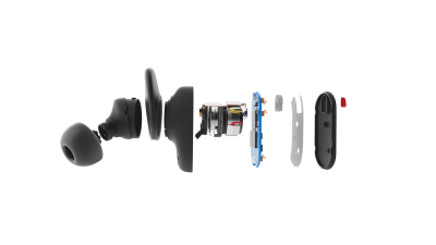 Explosion of hearables device with MEMS sensors