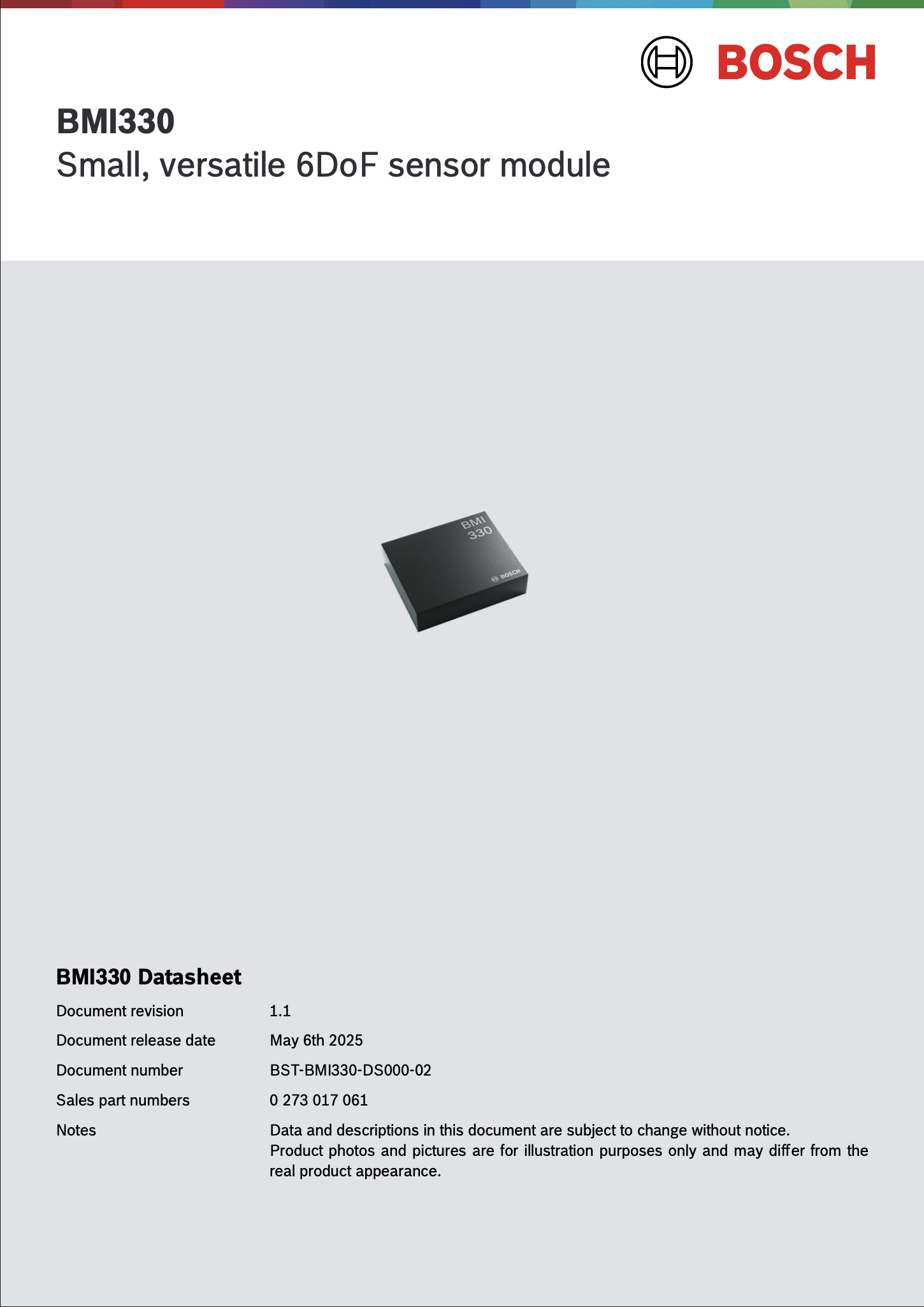 BST-BMI330-DS000