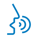 Speech processing with integrated voice activity detection icon