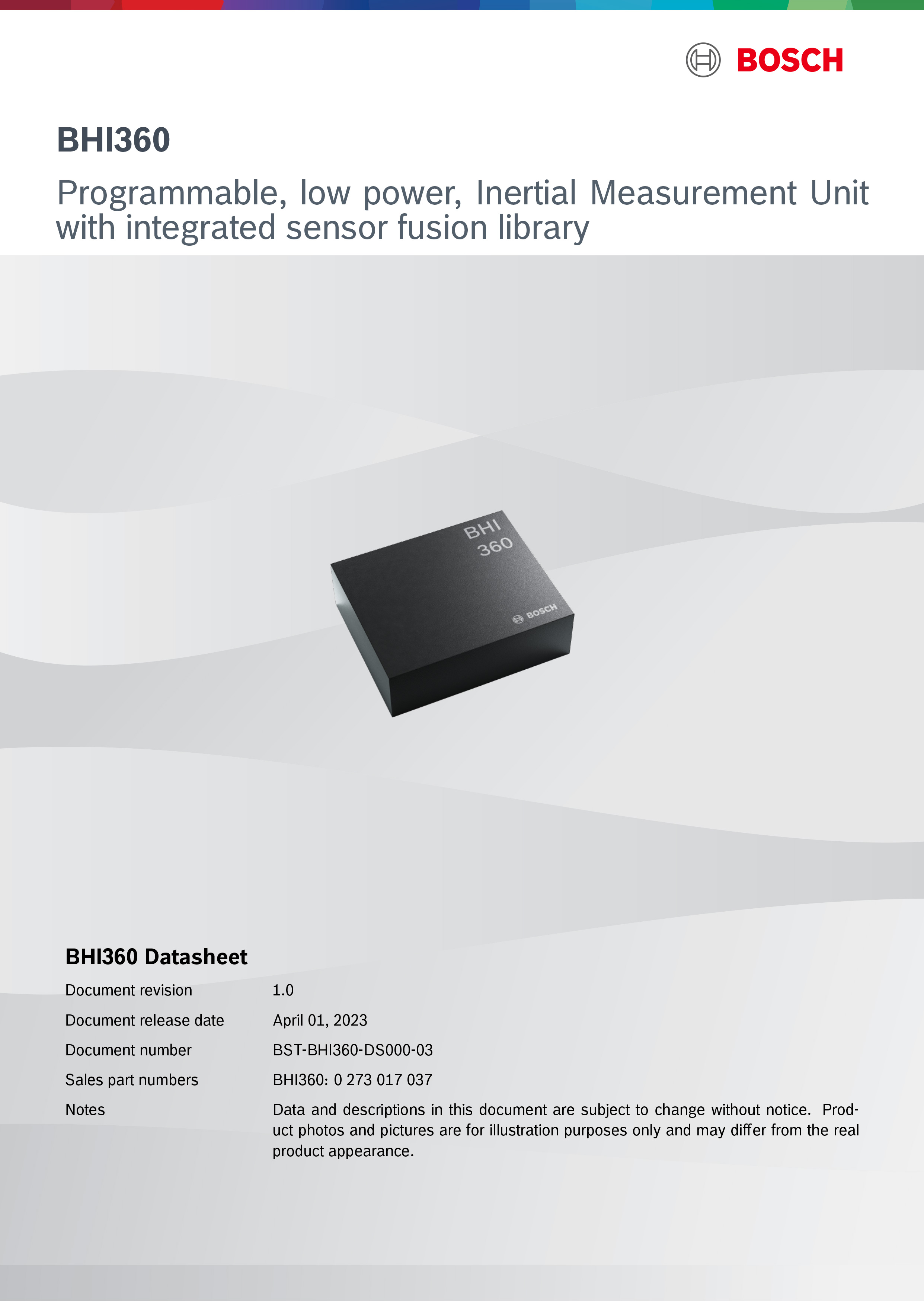 BST-BHI360-DS000